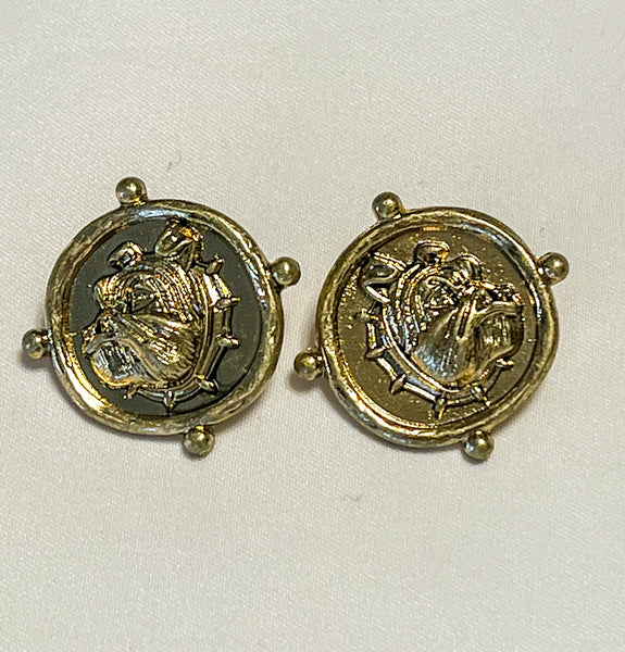 Bulldog Earrings