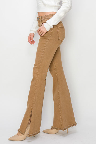 Risen Slit Flare Pants