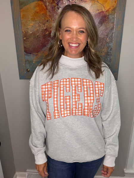 Tigers Mock Neck Sweatshirt