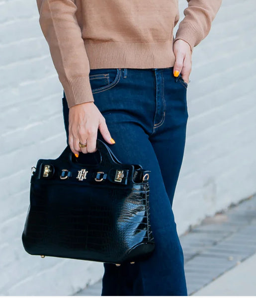 Savannah Handbag- Black EC