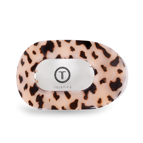 TELETIES Blonde Tortoise Flat Round Clip