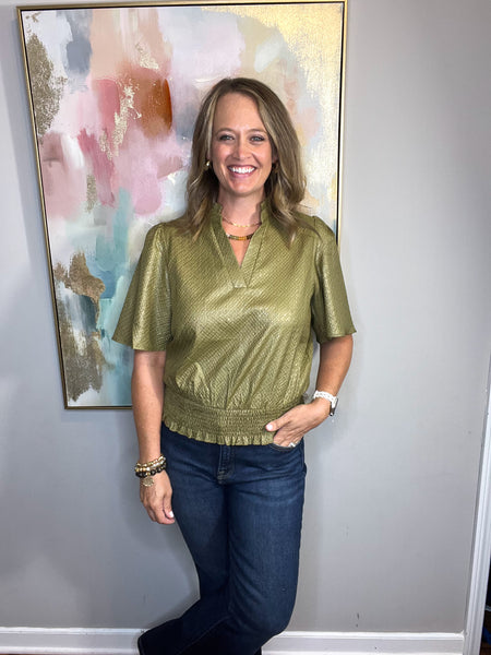 Harper Top- Olive