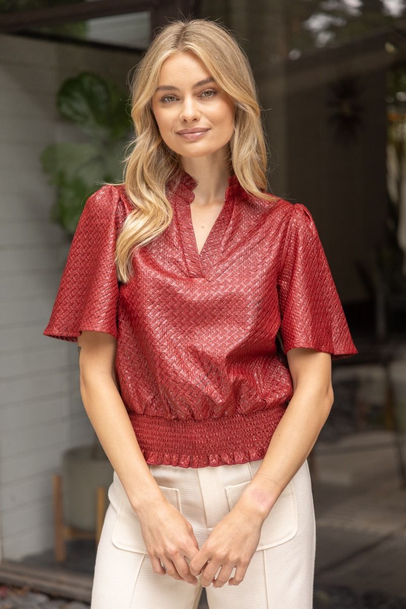 Harper Top- Garnet