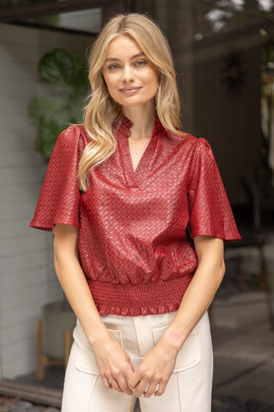 Harper Top- Garnet