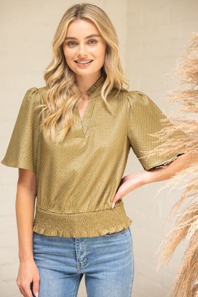 Harper Top- Olive