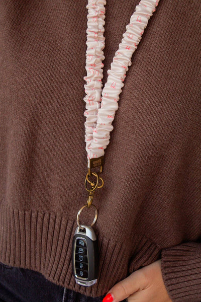 Pink Bows Lanyard