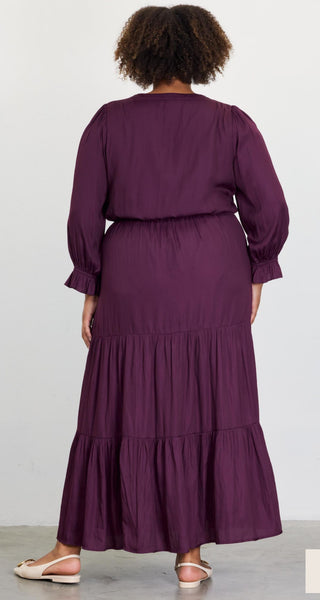 Reed Dress- Plum