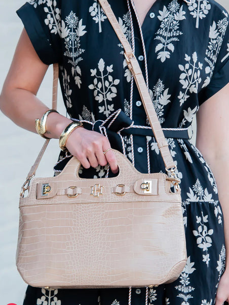 Savannah Handbag- Latte EC