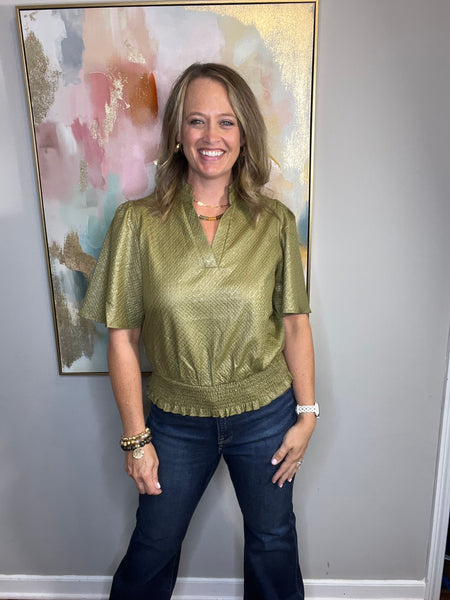 Harper Top- Olive