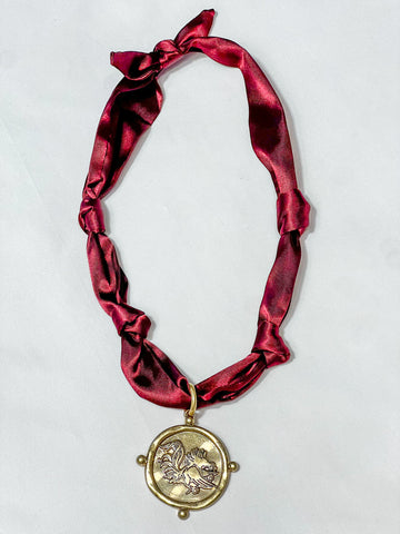 Gamecock Scarf Necklace