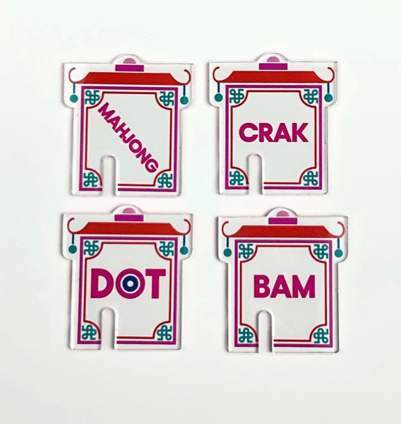 Oh My Mahjong Cocktail Markers