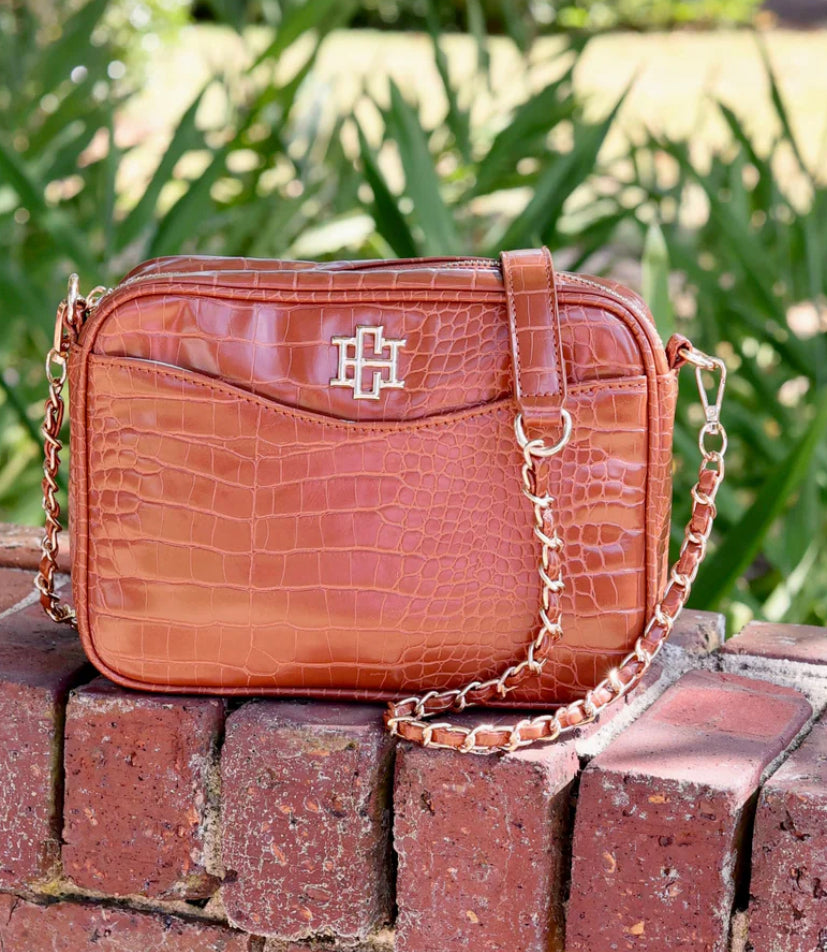 Fiona Crossbody- Saddle EC