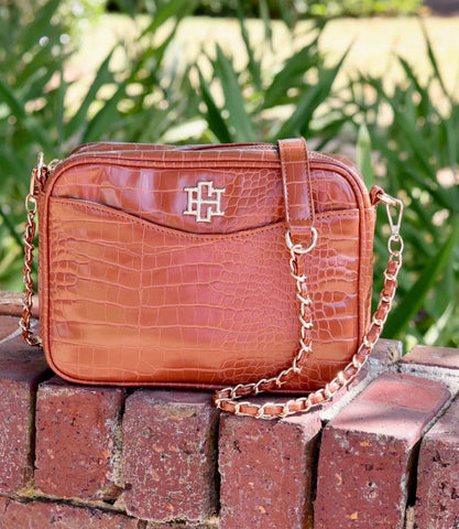 Fiona Crossbody- Saddle EC