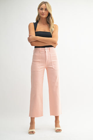Just Black Denim Peach Wide Leg Pants