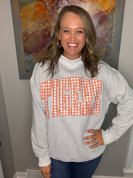Tigers Mock Neck Sweatshirt