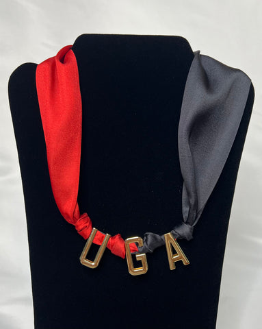 UGA Scarf Necklace