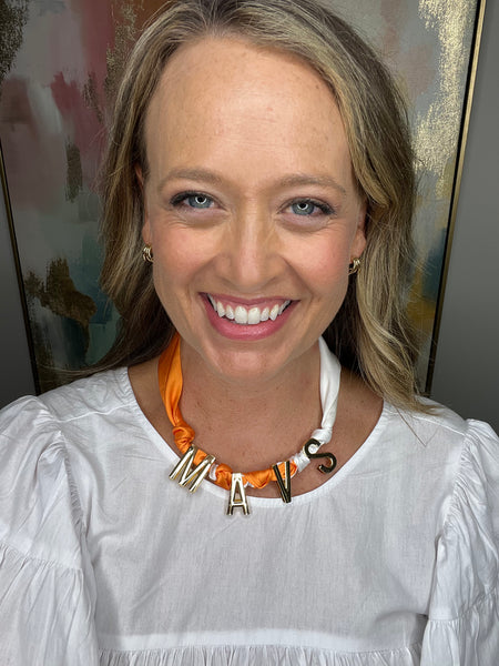Mavs Scarf Necklace