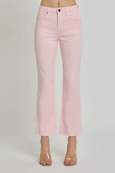 Risen Soft Pink Straight Leg Jeans