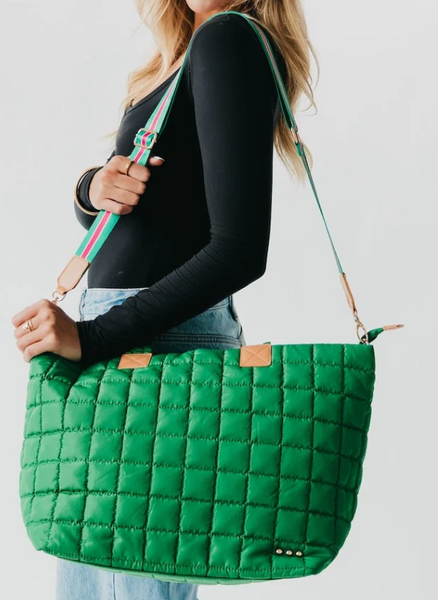 Emerald Day Dreamer Quilted Tote Bag