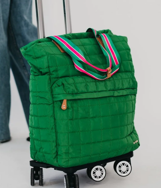 Emerald Tenley Quilted Tote Roller Bag