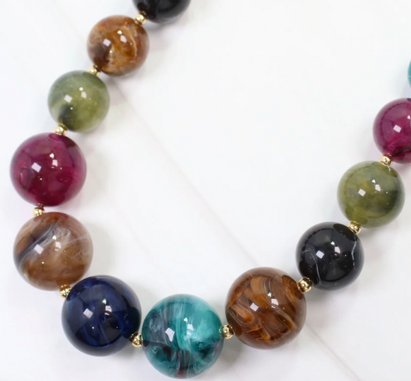 Cambridge Chunky Marble Necklace