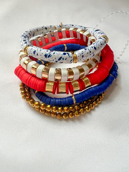 Patriotic Bracelet Stack