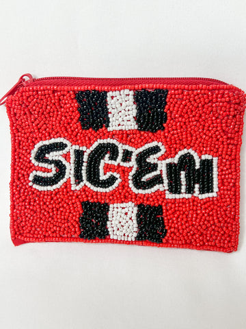 Sic ‘Em Coin Pouch