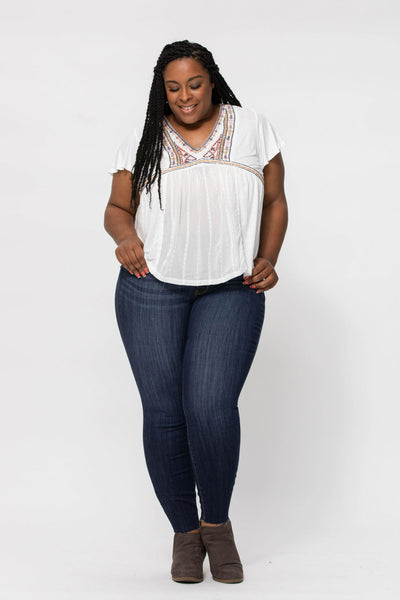 Judy Blue Raw Hem Skinny Jeans