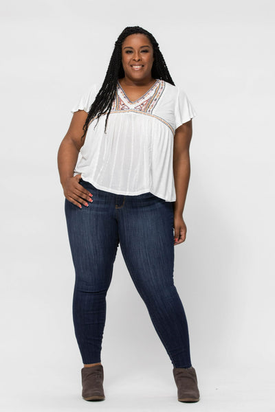 Judy Blue Raw Hem Skinny Jeans