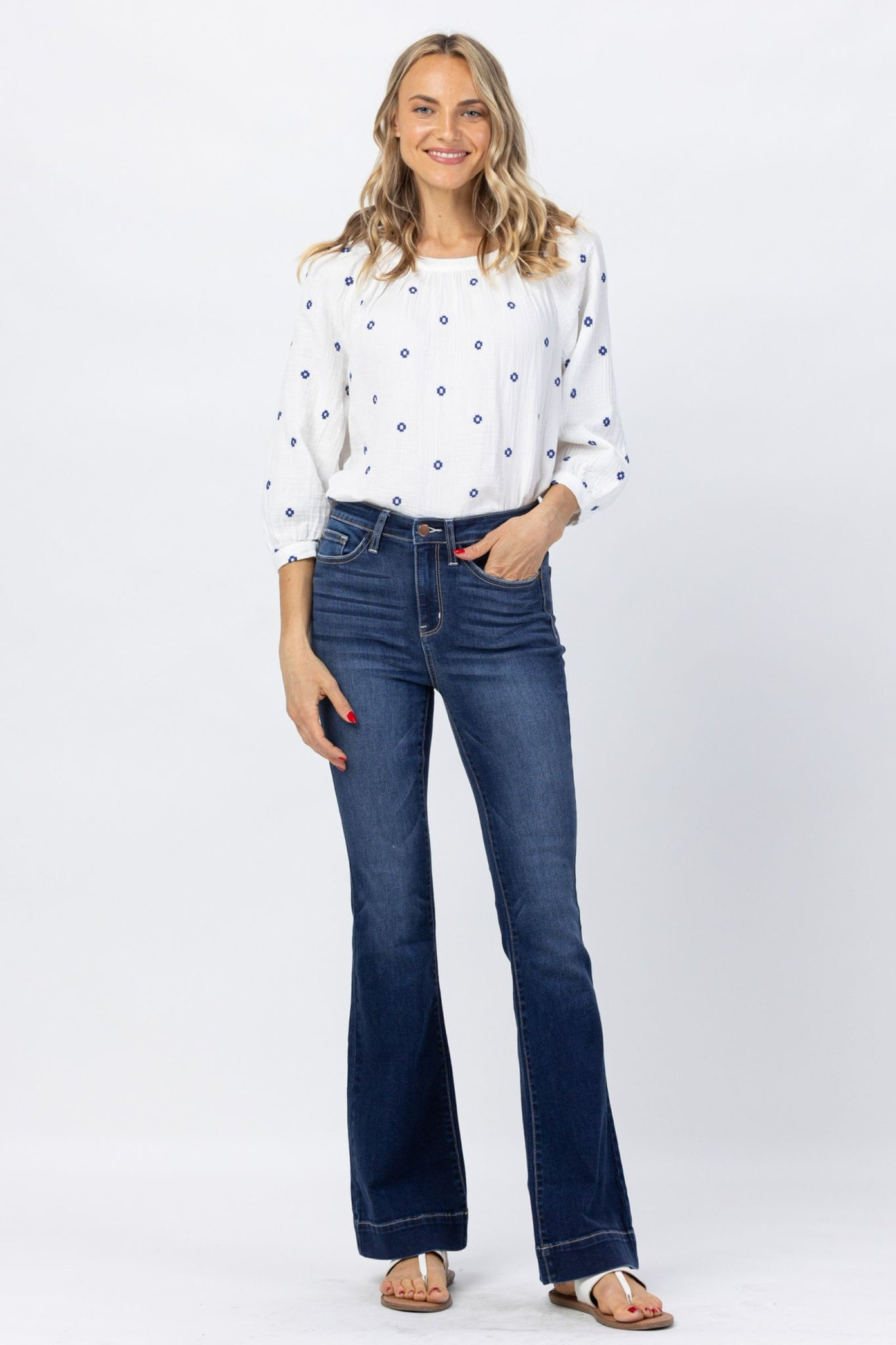 Judy Blue Trouser Flare Jeans