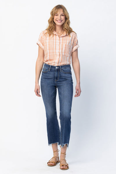 Judy Blue Cropped Bootcut Jeans